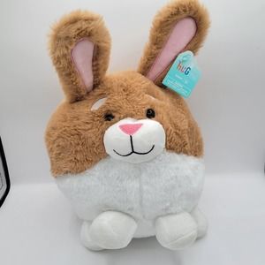 HugMe Easter Rabbit Round Bunny Soft 12" Plush
